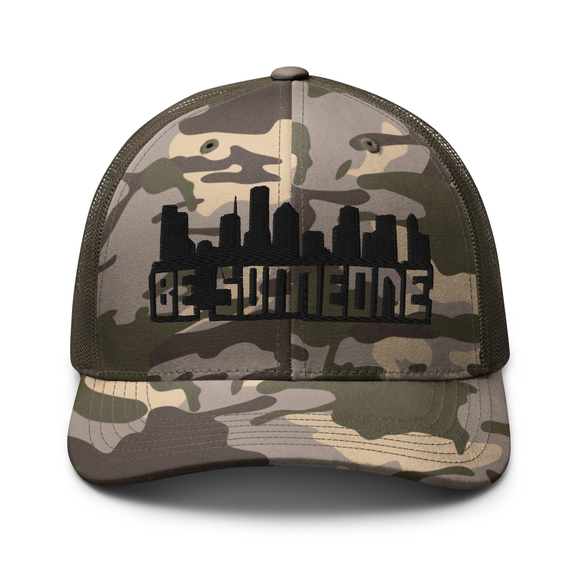Camouflage trucker hat