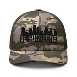 Camouflage trucker hat