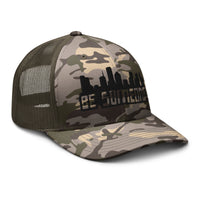 Camouflage trucker hat