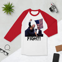 Fight! DJT2024 3/4 sleeve raglan shirt