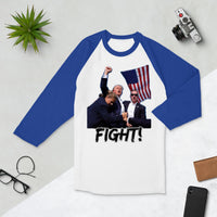 Fight! DJT2024 3/4 sleeve raglan shirt