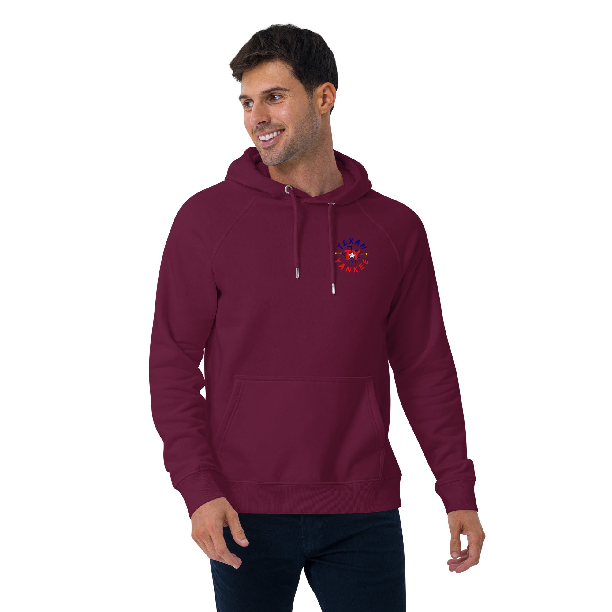 Most Likely to Secede Unisex eco raglan hoodie