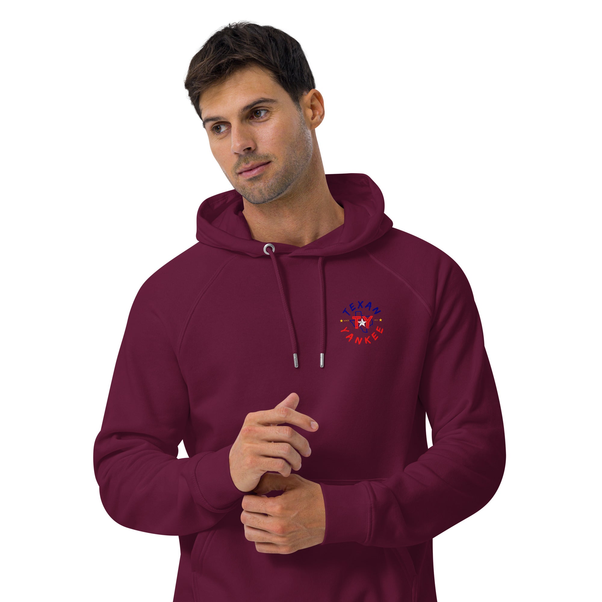 Most Likely to Secede Unisex eco raglan hoodie