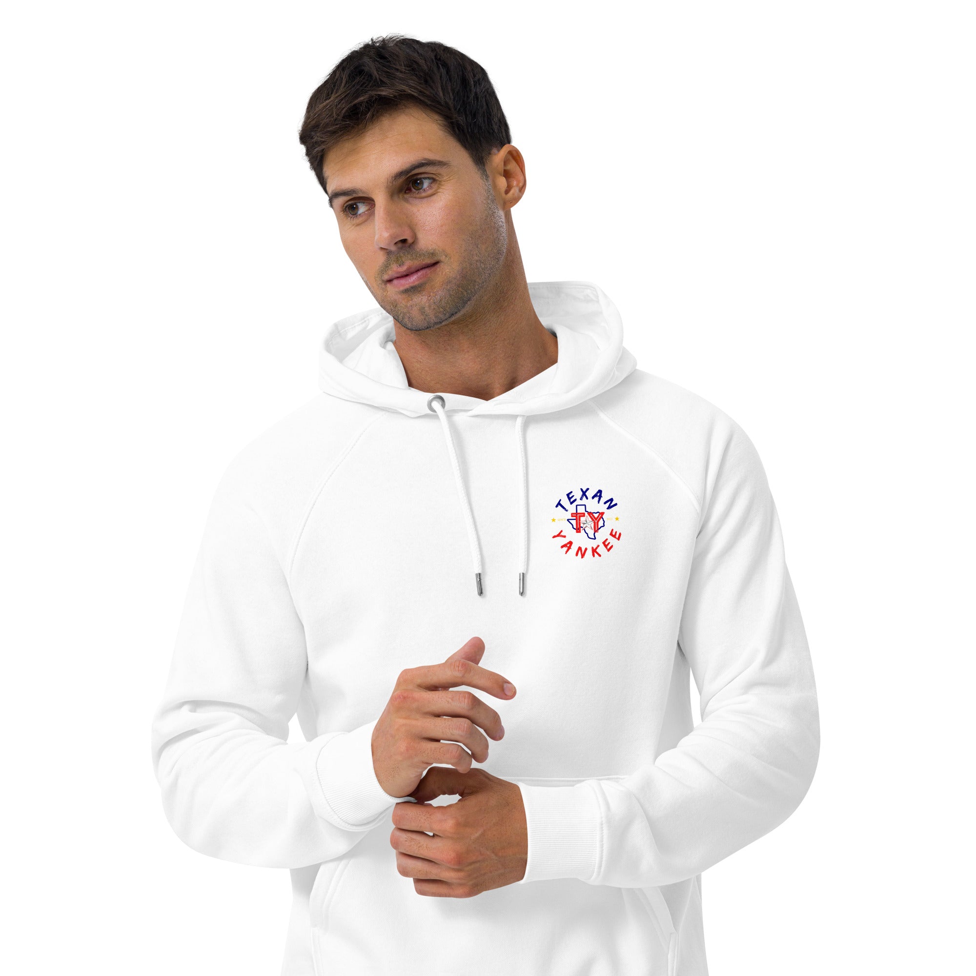 Most Likely to Secede Unisex eco raglan hoodie