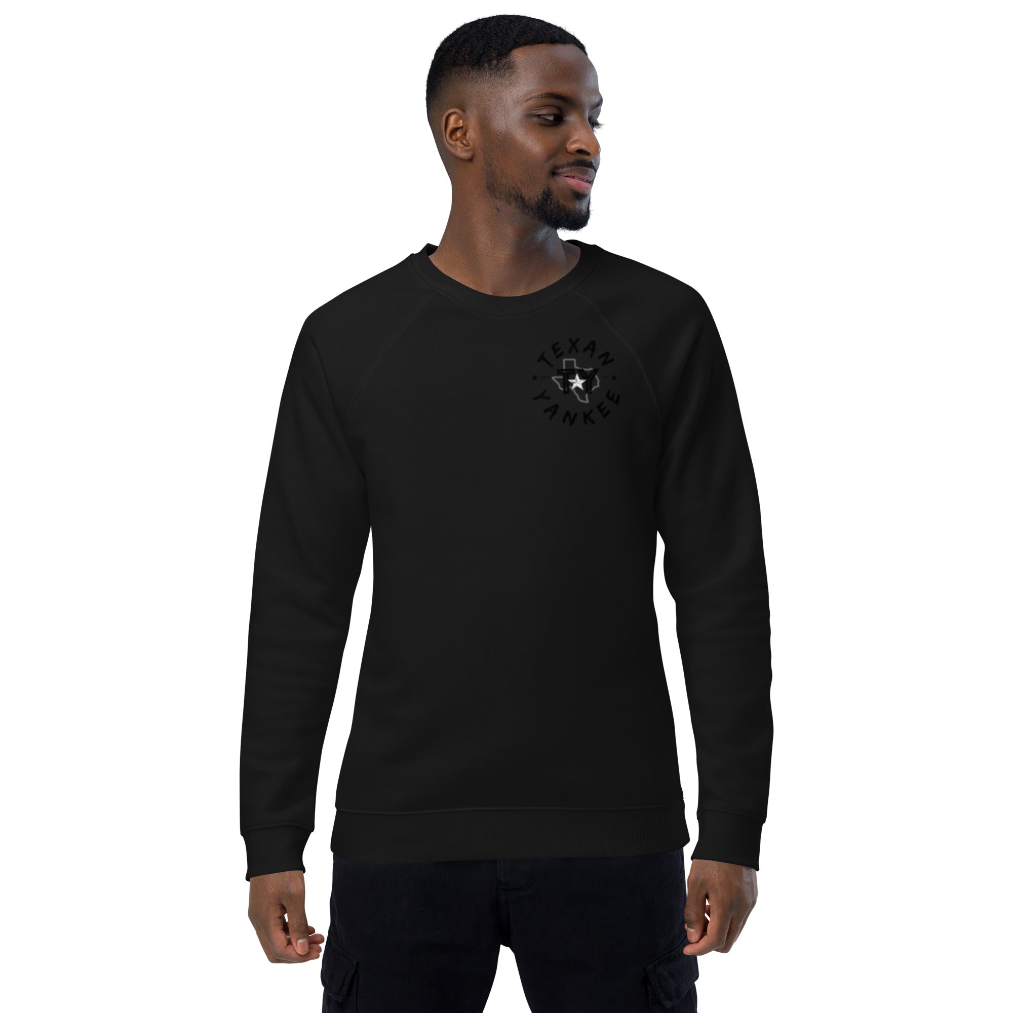TY Unisex organic raglan sweatshirt