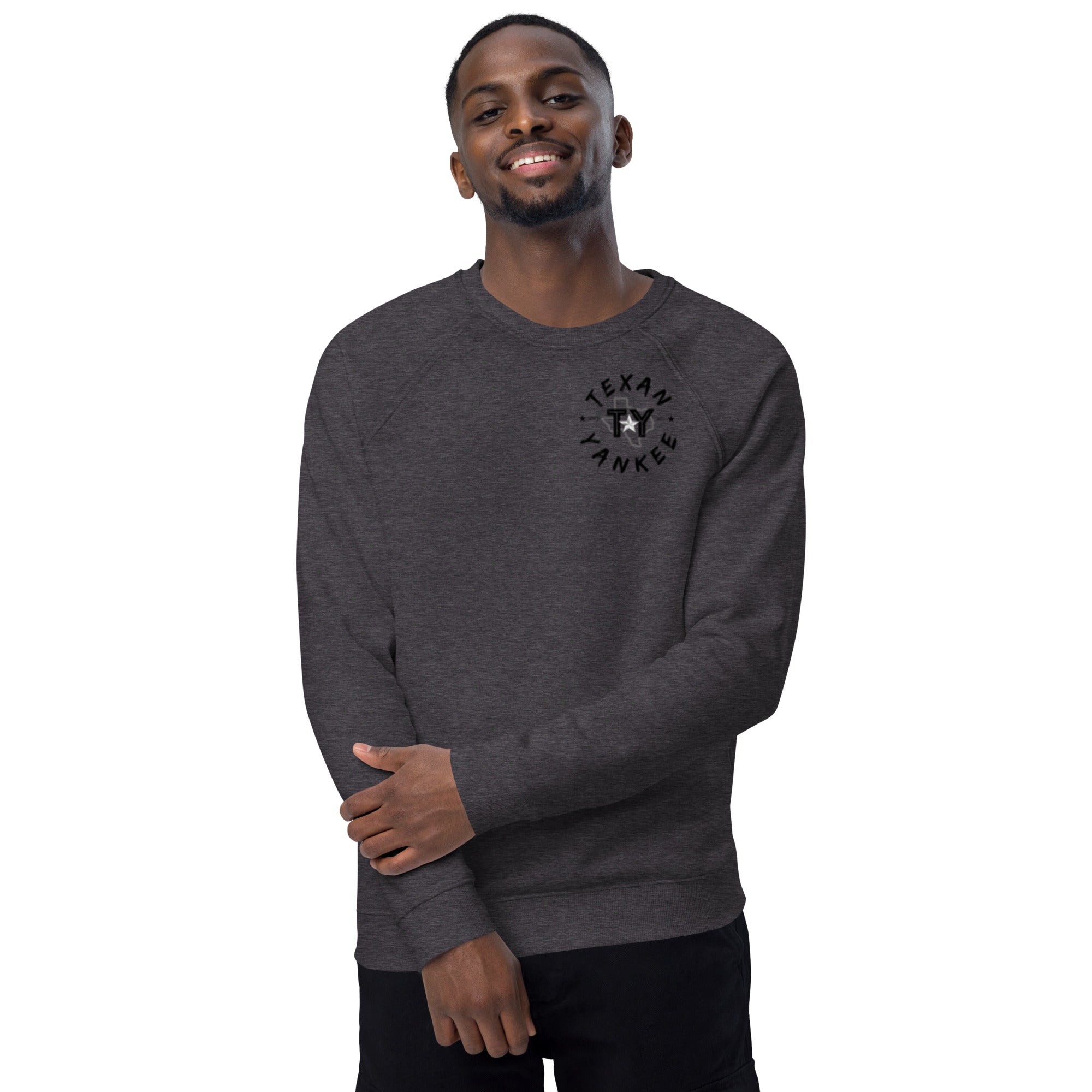 TY Unisex organic raglan sweatshirt