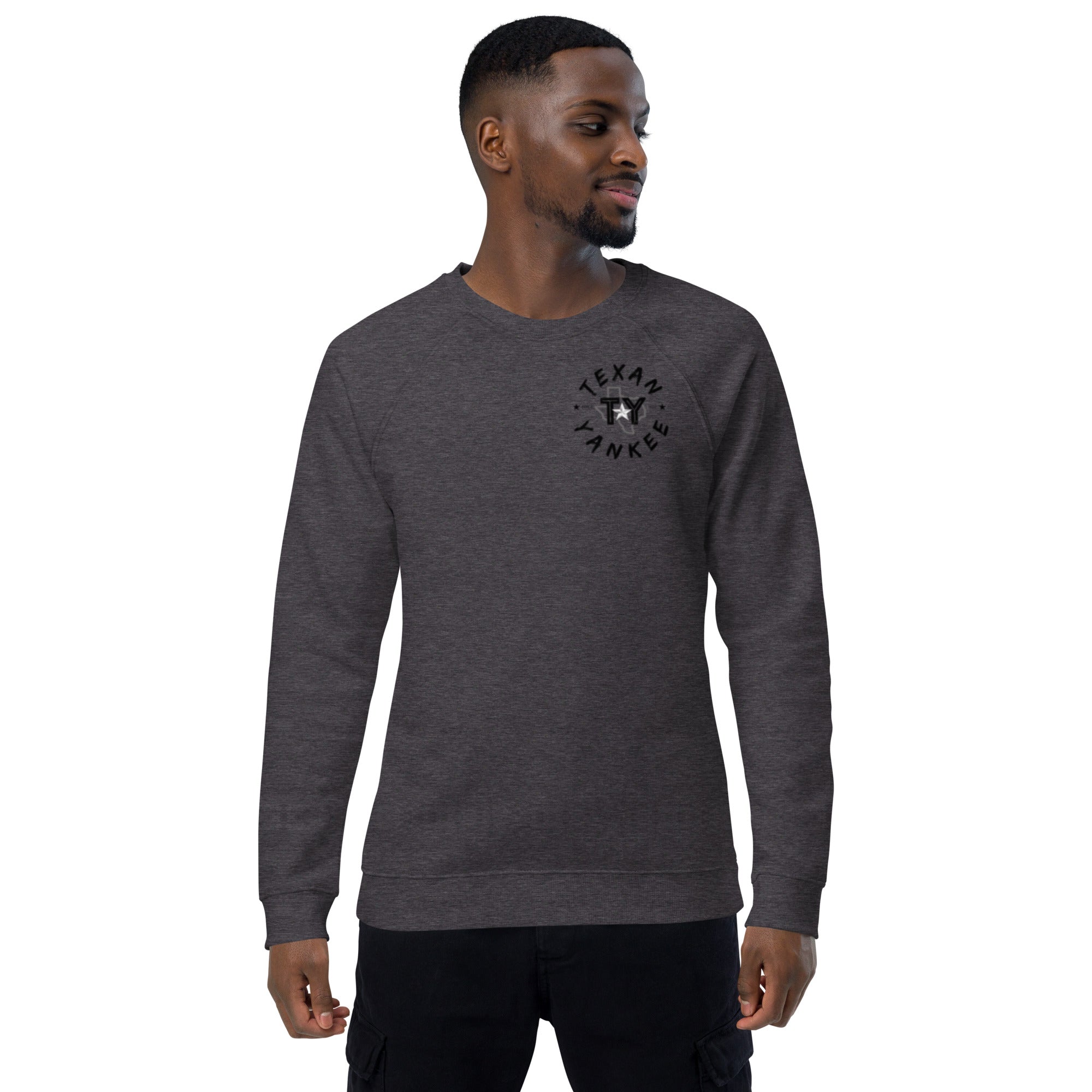 TY Unisex organic raglan sweatshirt