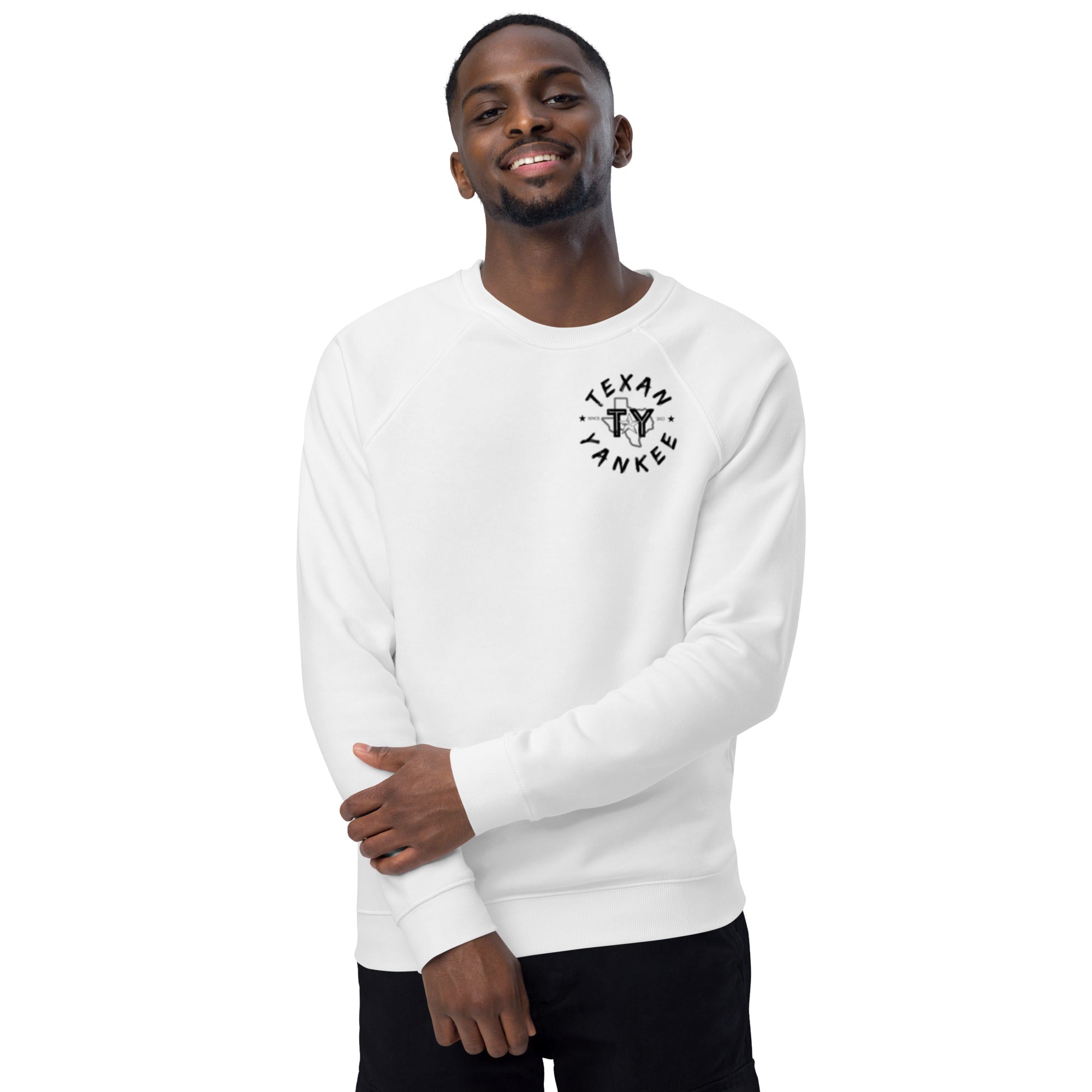 TY Unisex organic raglan sweatshirt
