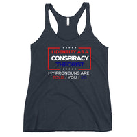 Conspiracy Theorist Women's Racerback Tank