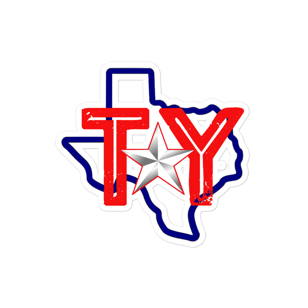 TY State Bubble-free stickers