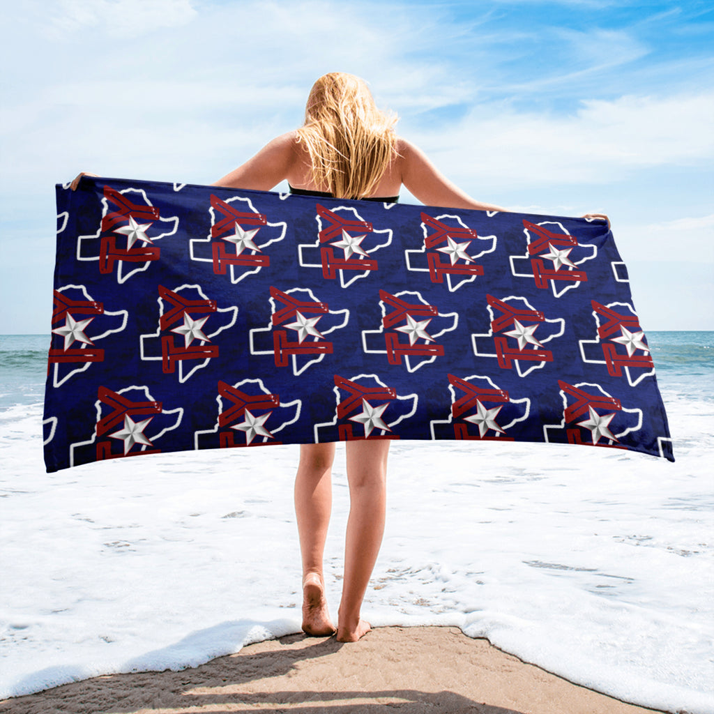 TY Blue Freedom Towel
