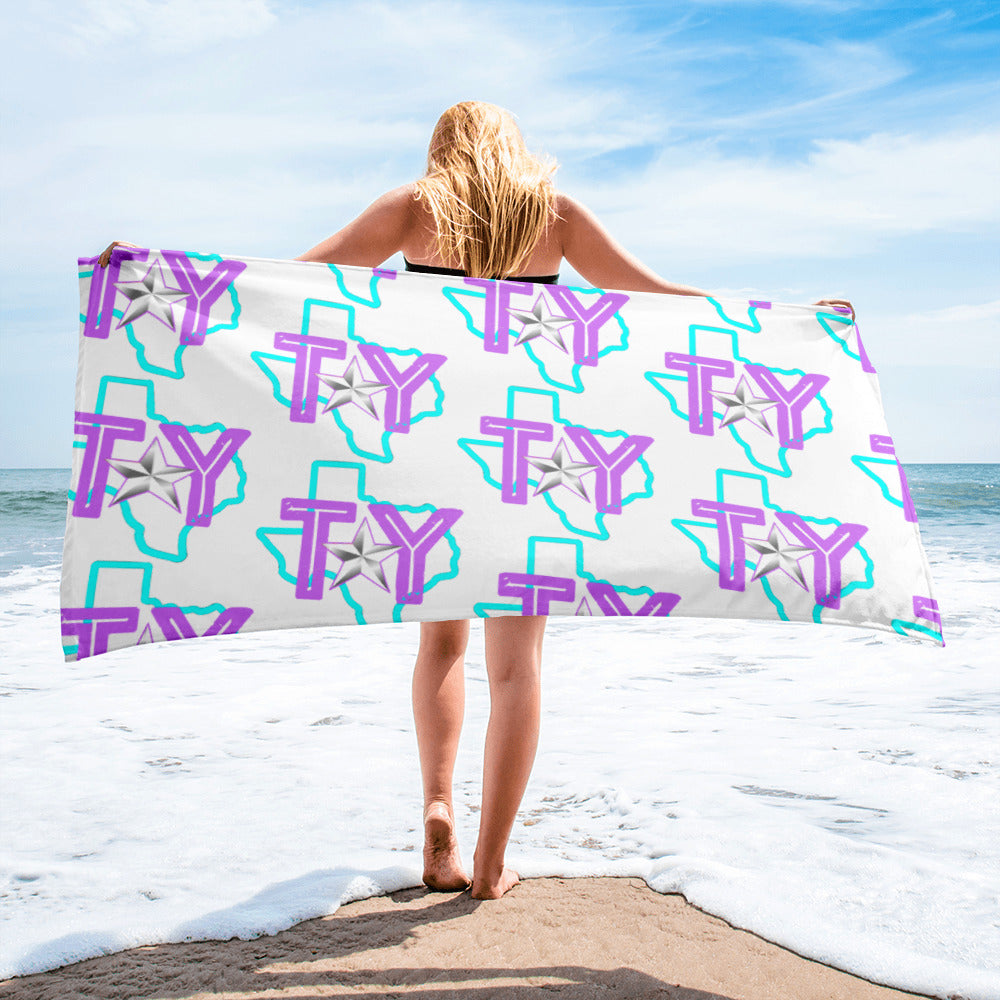 TY Purple Teal State Towel