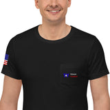 TY Veteran Flag Unisex Pocket T-Shirt