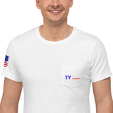 TY Veteran Flag Unisex Pocket T-Shirt
