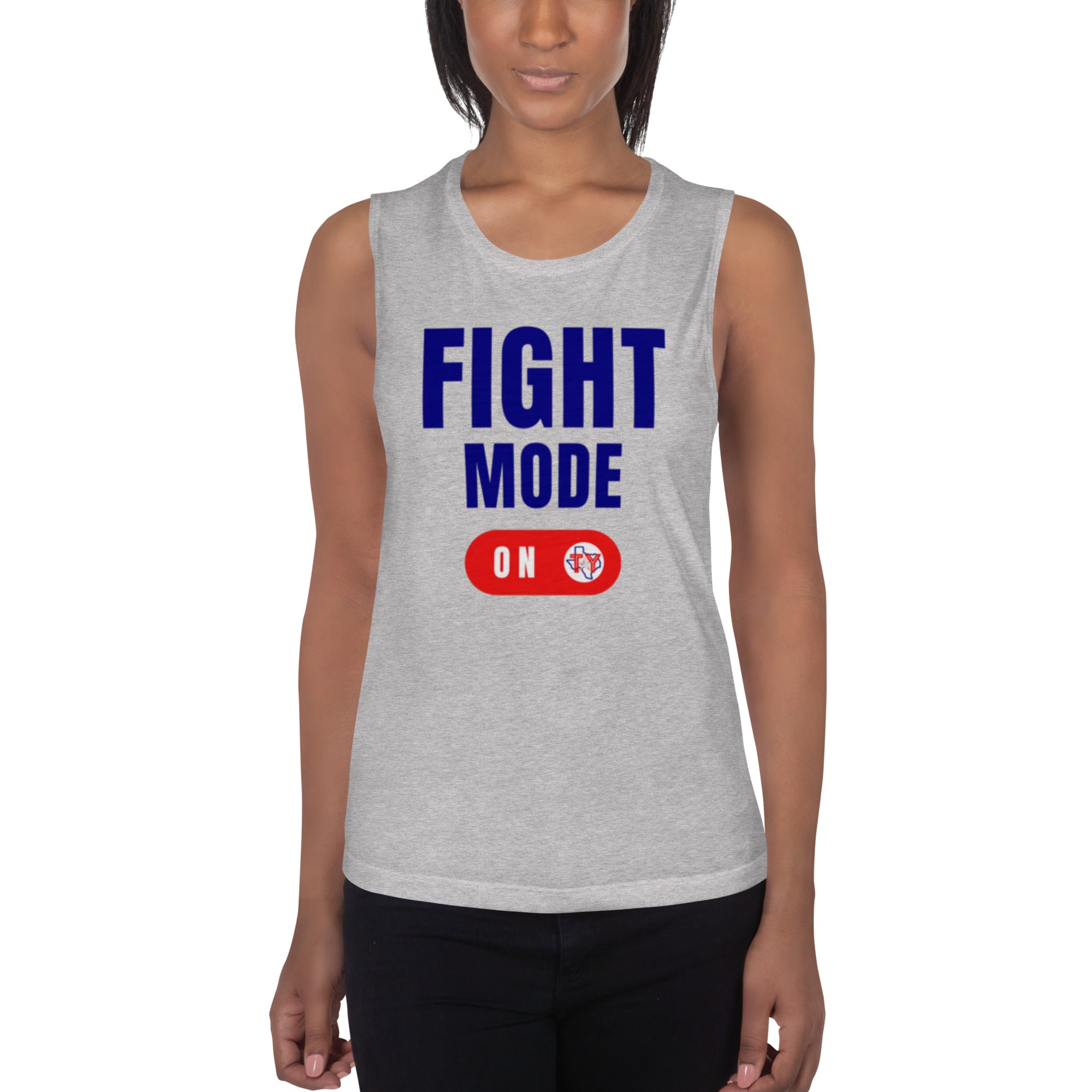 Fight Mode On Ladies’ Muscle Tank