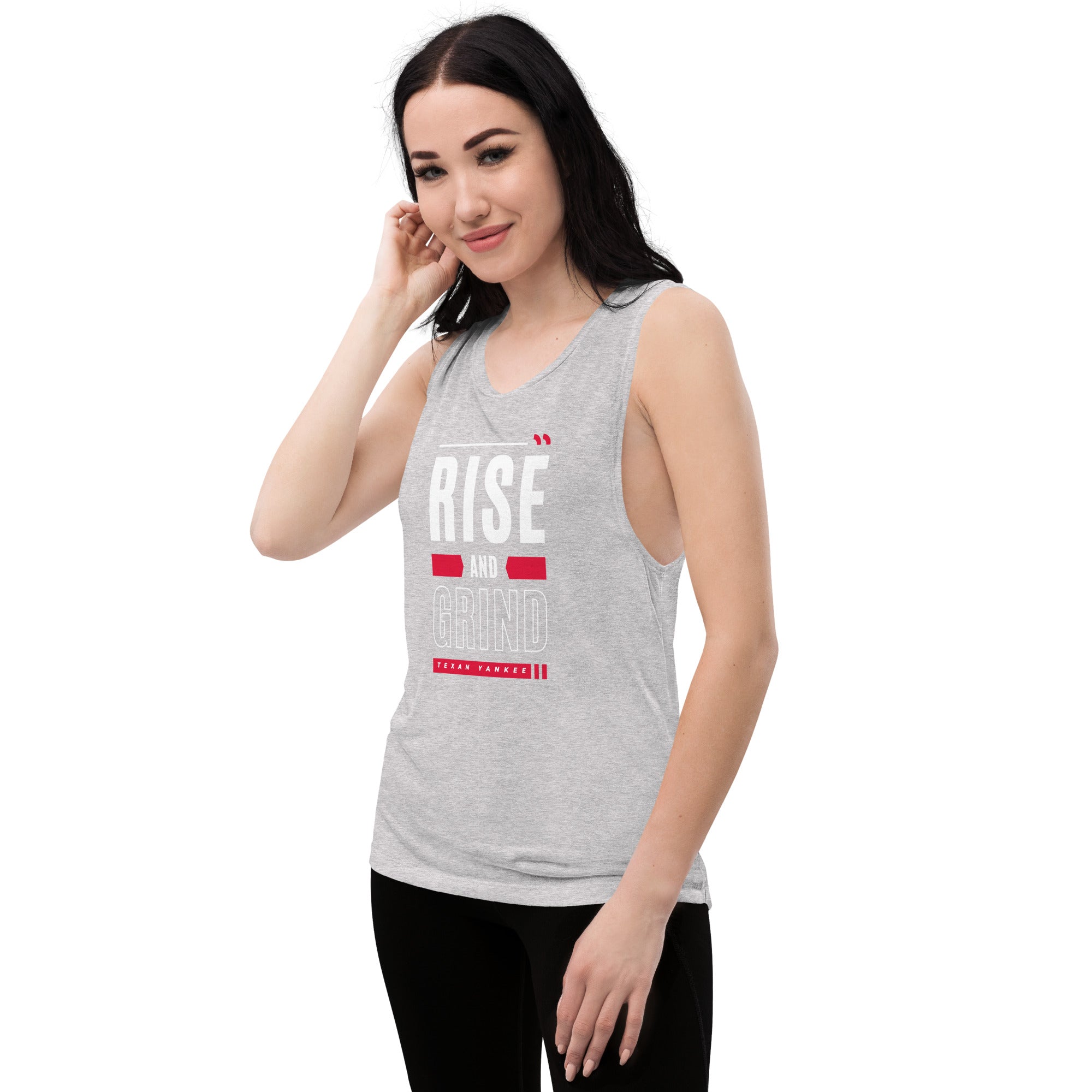 Rise and Grind Ladies’ Muscle Tank