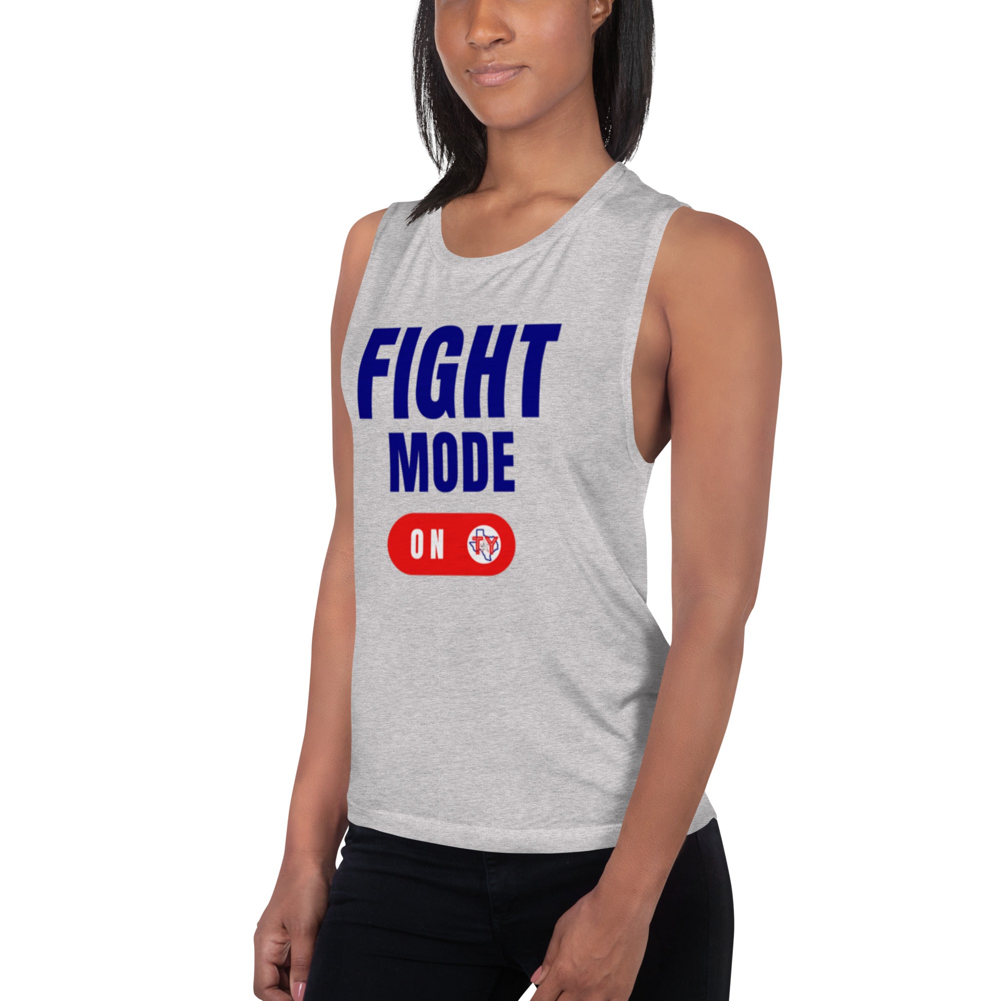 Fight Mode On Ladies’ Muscle Tank