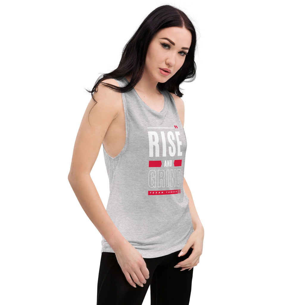 Rise and Grind Ladies’ Muscle Tank