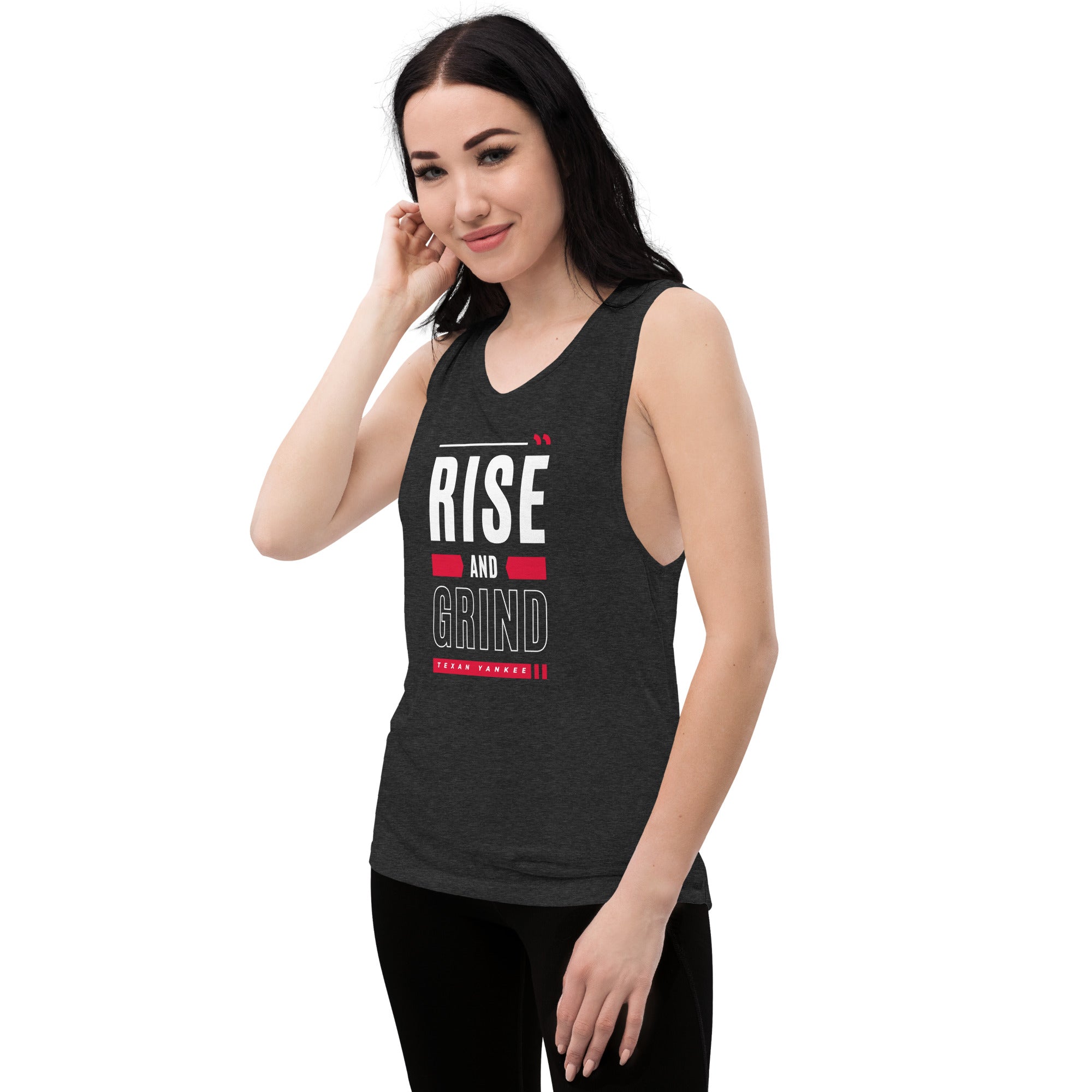 Rise and Grind Ladies’ Muscle Tank