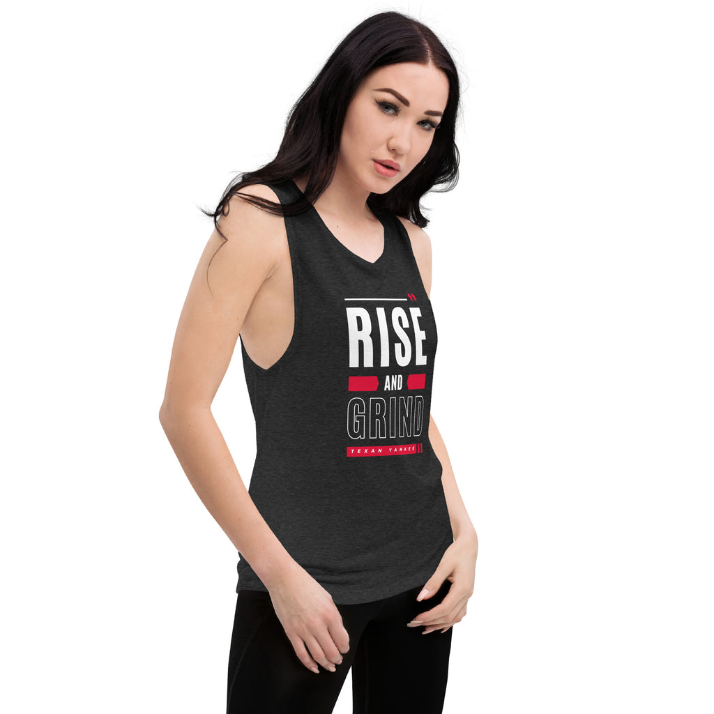 Rise and Grind Ladies’ Muscle Tank
