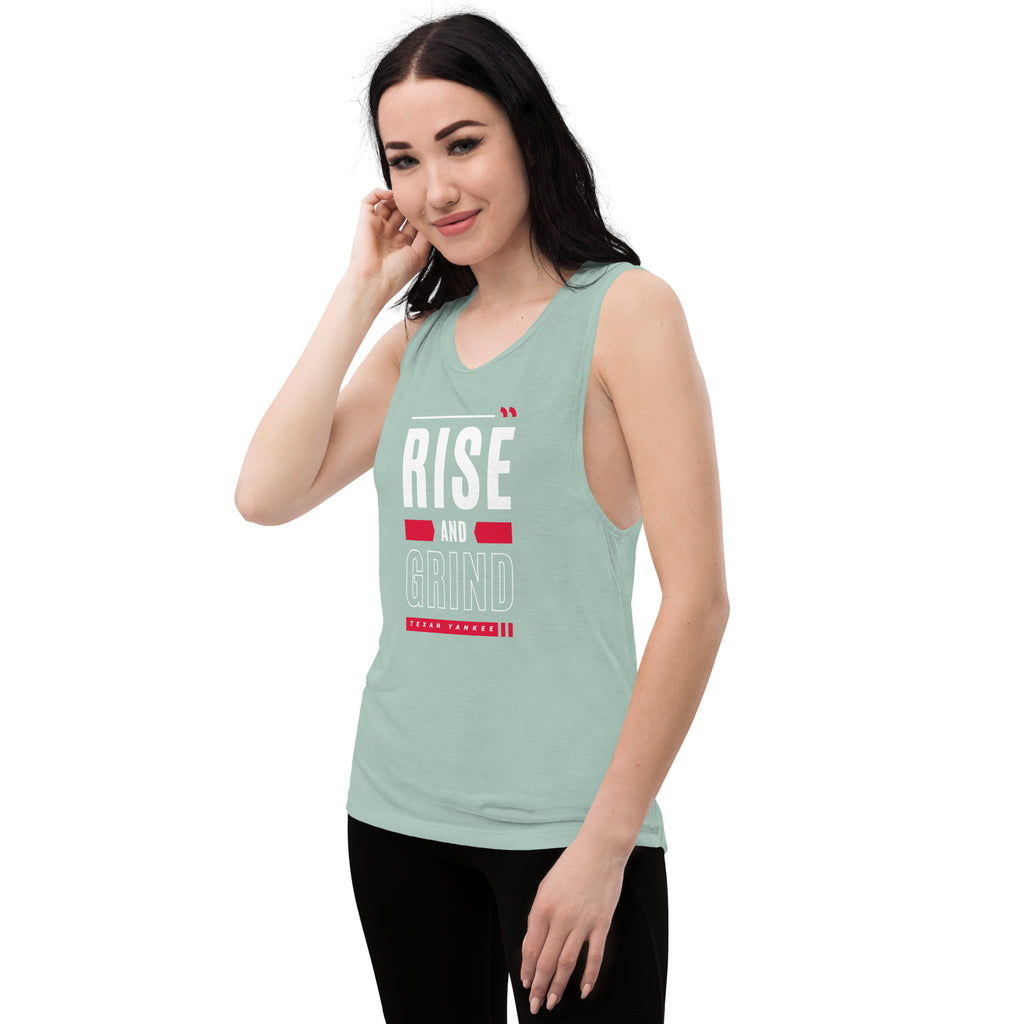 Rise and Grind Ladies’ Muscle Tank