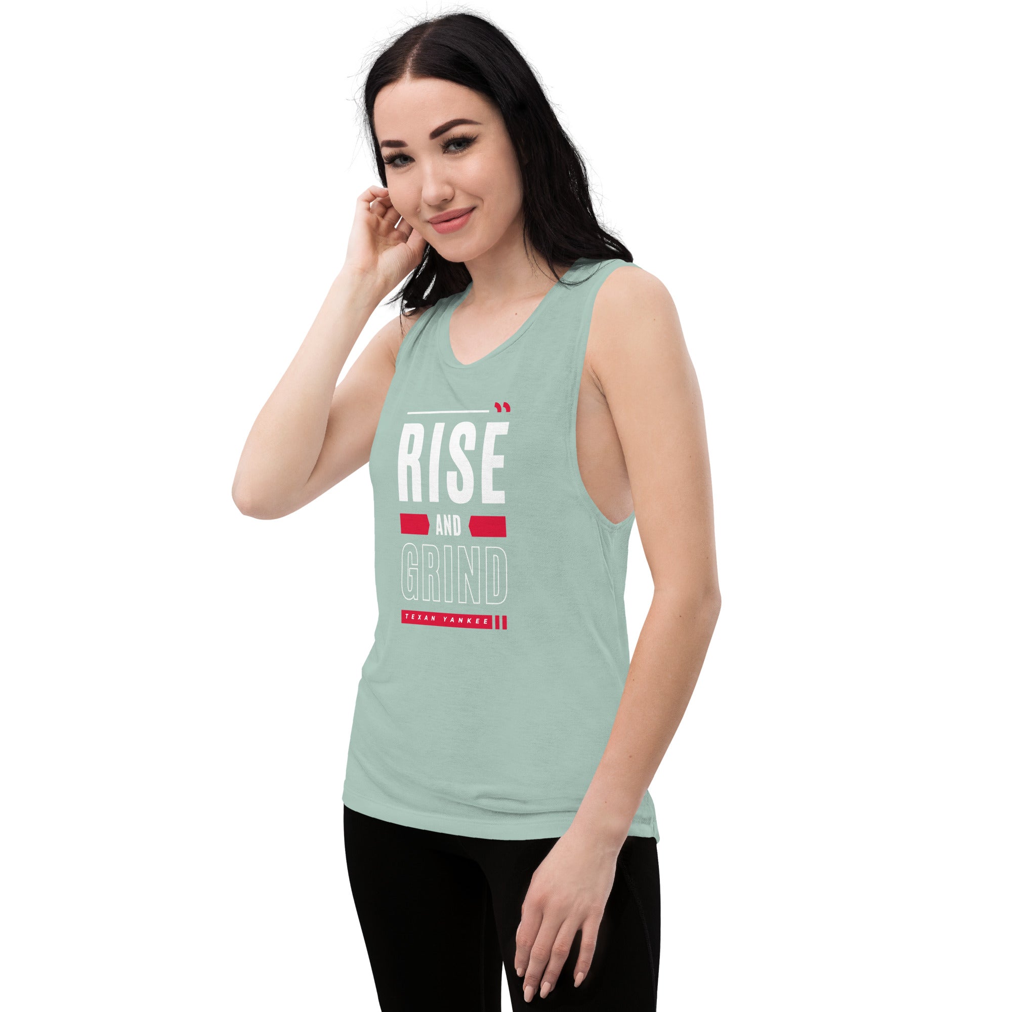 Rise and Grind Ladies’ Muscle Tank