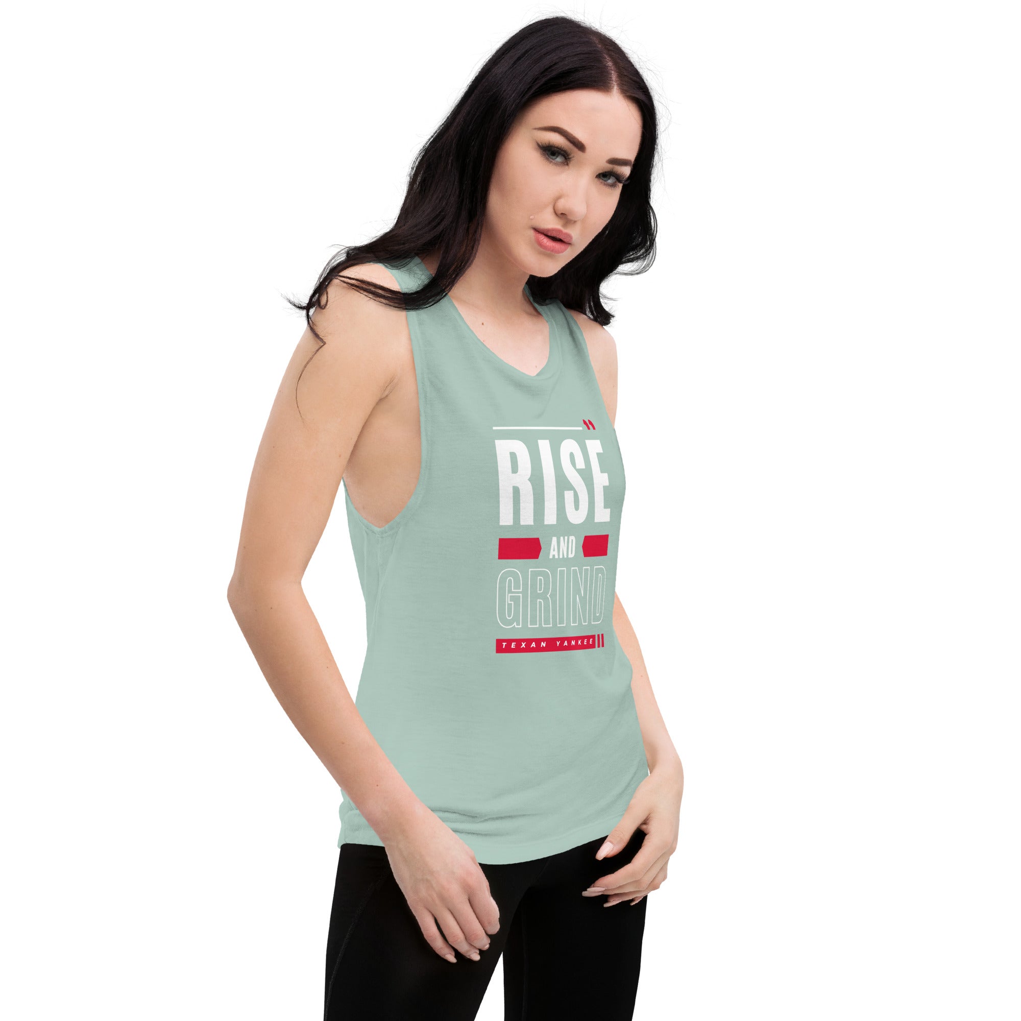 Rise and Grind Ladies’ Muscle Tank