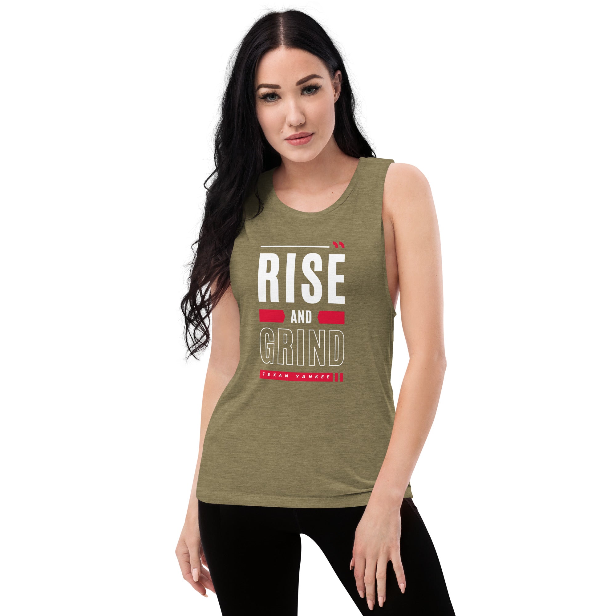 Rise and Grind Ladies’ Muscle Tank