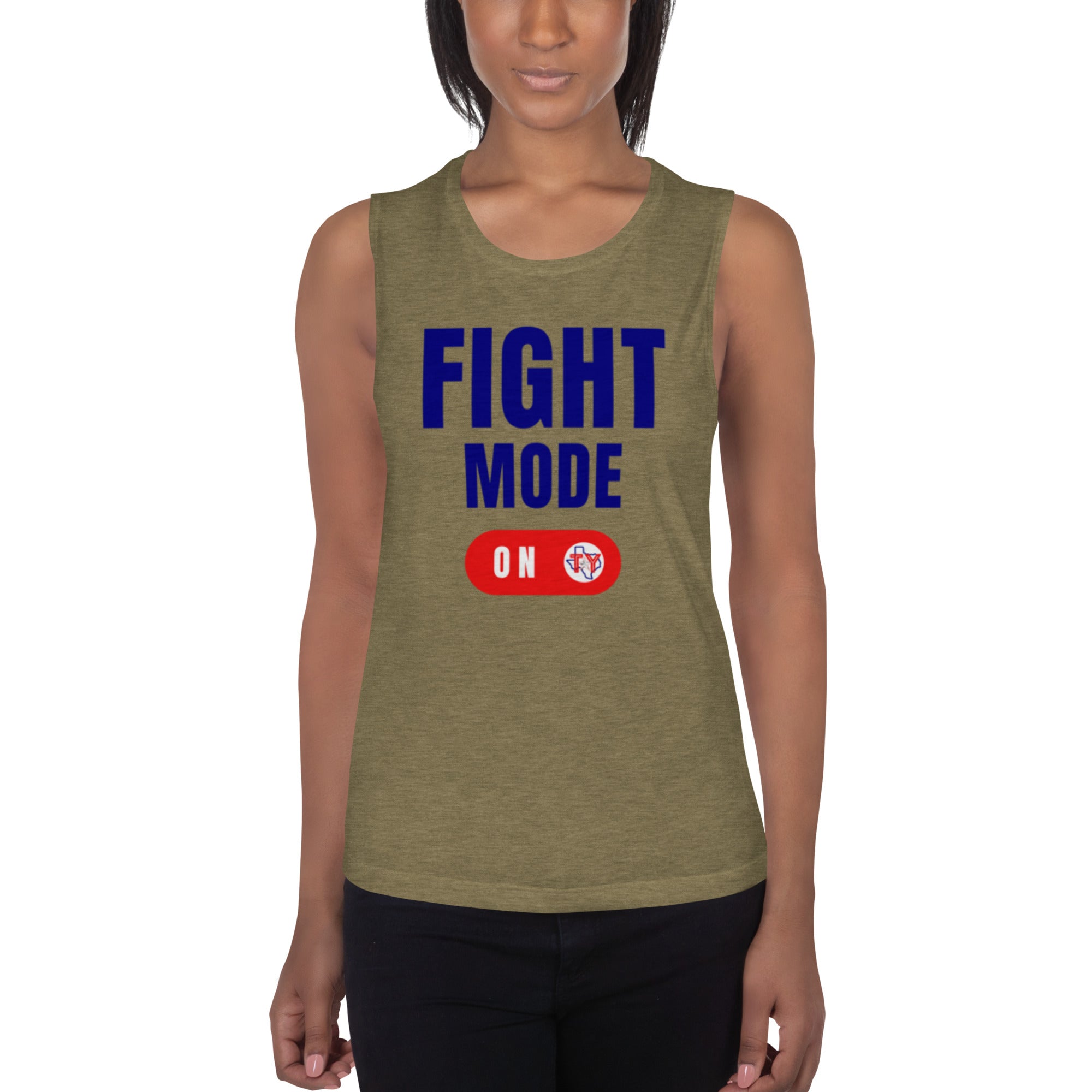 Fight Mode On Ladies’ Muscle Tank