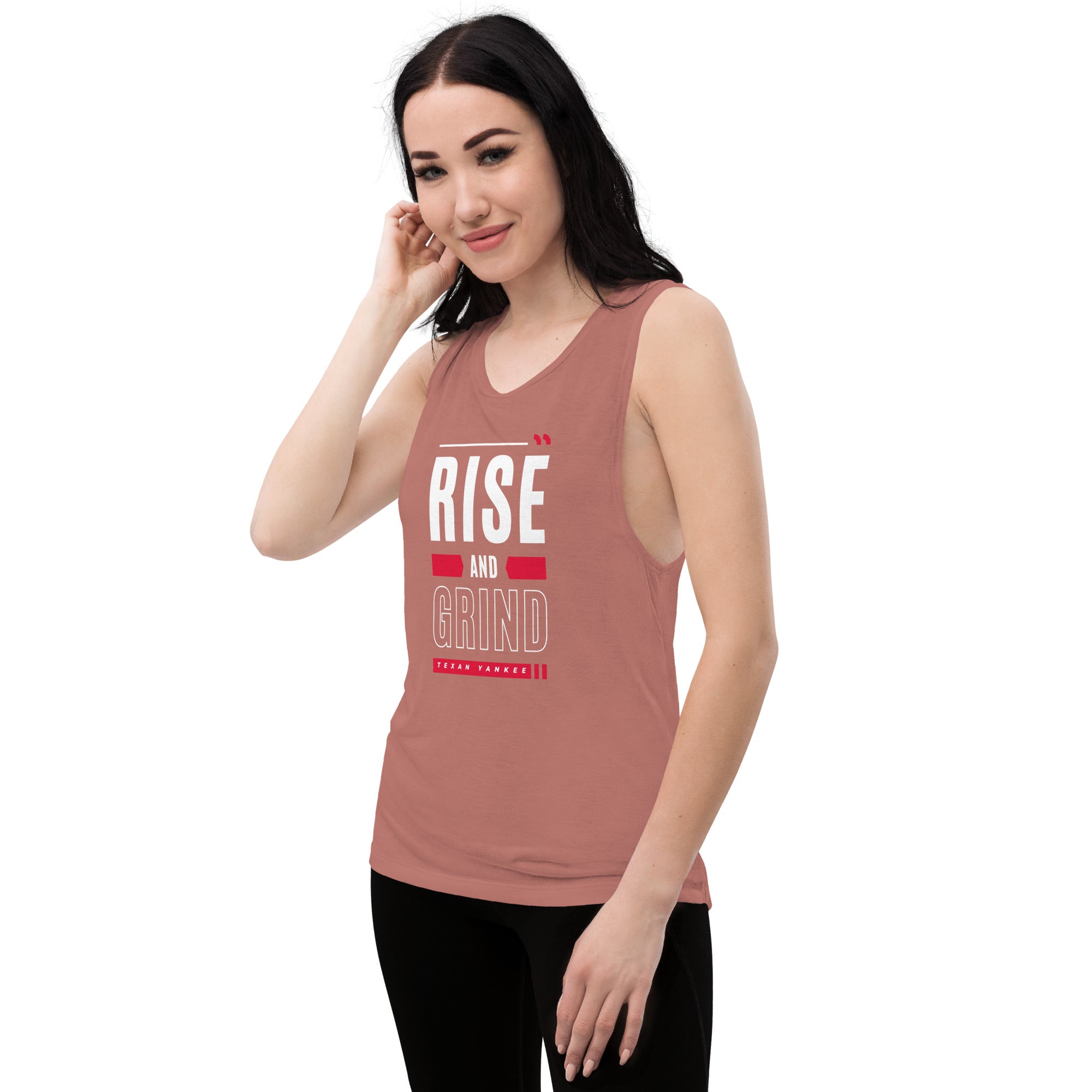 Rise and Grind Ladies’ Muscle Tank