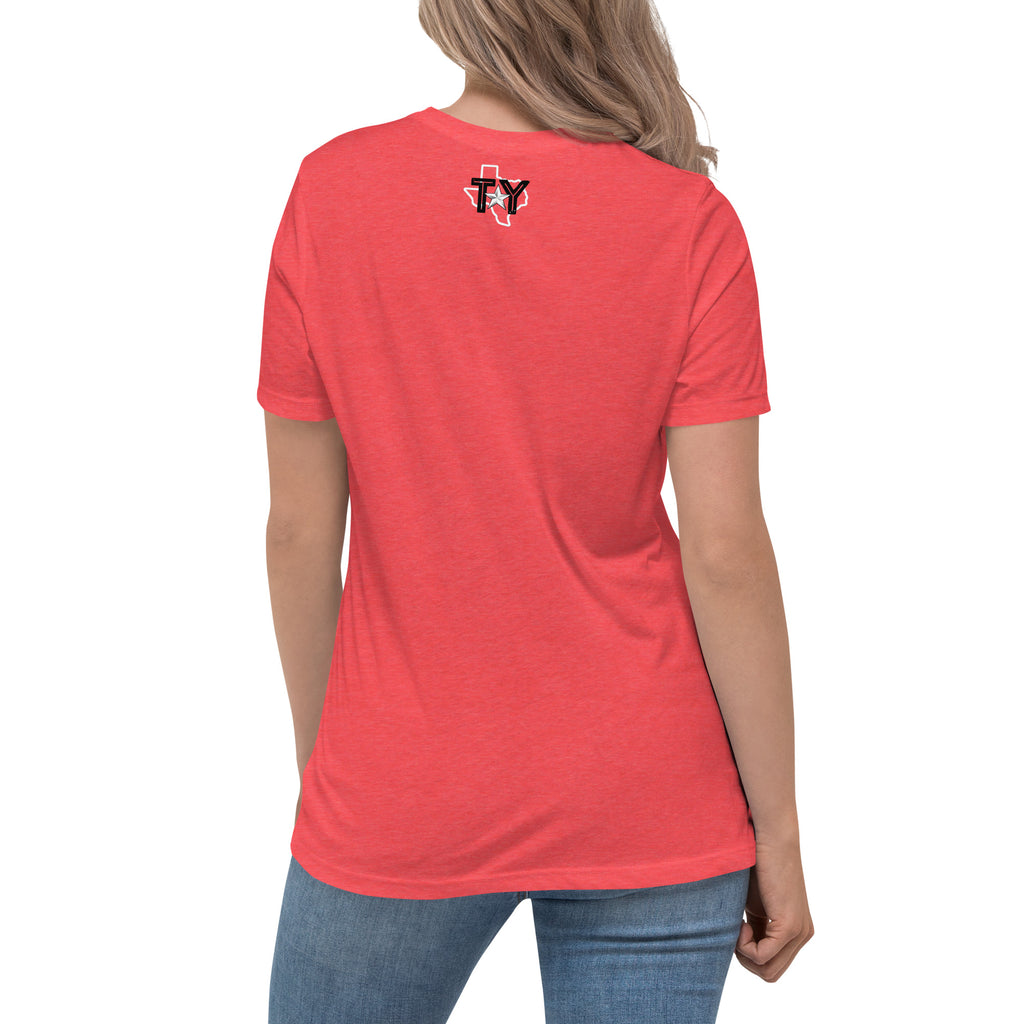 Coffee, Chaos, Cuss words Women's Relaxed T-Shirt