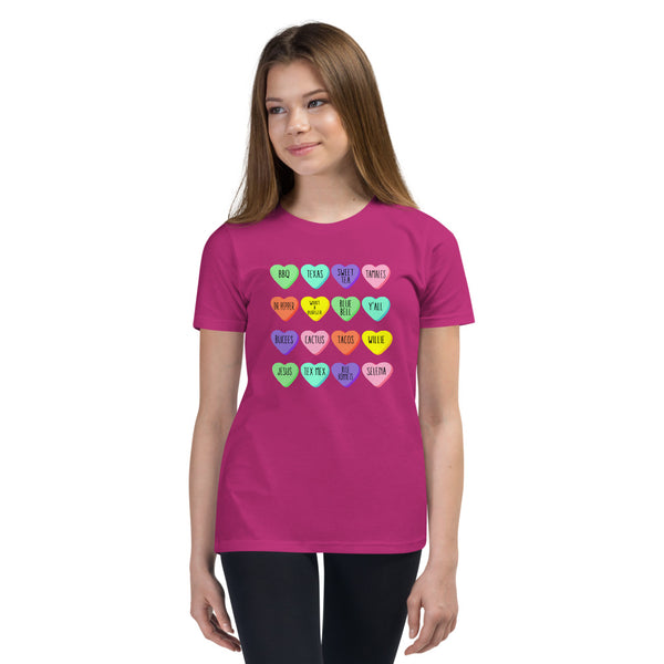 Youth Texas Hearts Short Sleeve T-Shirt