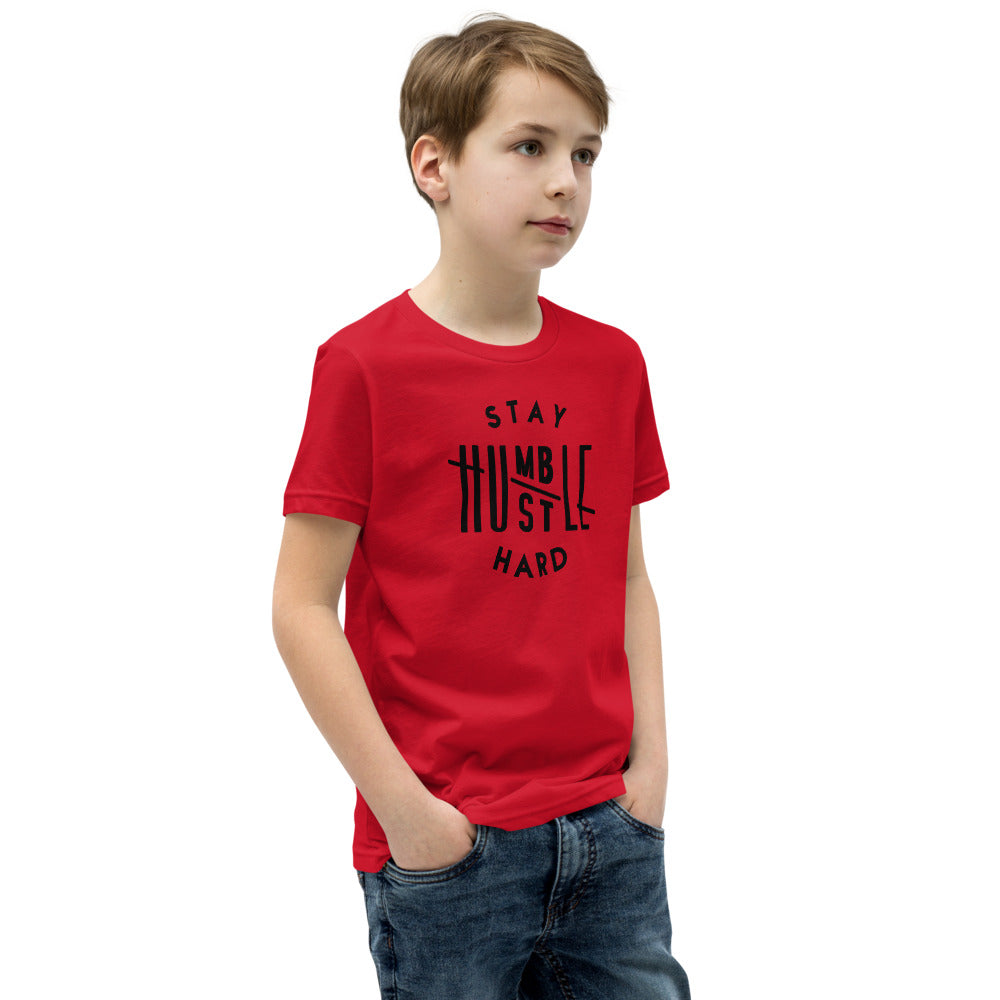 Stay Humble Hustle Hard Youth Short Sleeve T-Shirt